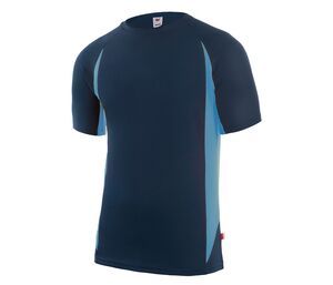 VELILLA V5501 - Oddychająca koszulka Granatowy/ błękitny