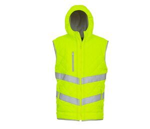 Yoko YK007 - Long sleeve high visibility vest (HVJ200) Bezpieczna żółć 