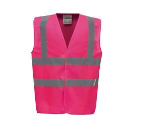 Yoko YK100 - High visibility 2 b&b vest Child (HVW100CH) Różowy