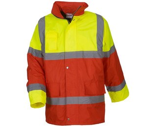 Yoko YK303 - Kontrastowa kurtka odblaskowa Hi Vis Yellow / Red