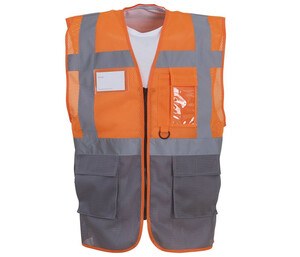 Yoko YK820 - Kamizelka odblaskowa Hi Vis Orange/Grey