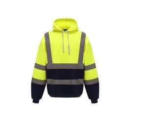 Yoko YKK05 - High visibility hoodie Odblaskowy żółty/ granat