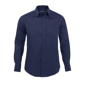 SOL'S 17000 - Brighton Męska Elastyczna Koszula Z Długim <Br />Rękawem Dark Blue