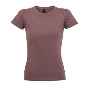SOL'S 11502 - Imperial WOMEN Damski T Shirt Z Okrągłym ściągaczem brown