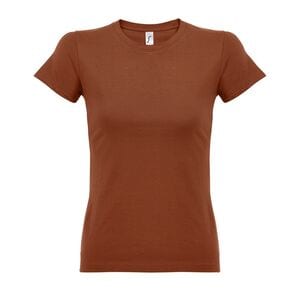 SOL'S 11502 - Imperial WOMEN Damski T Shirt Z Okrągłym ściągaczem Terracota