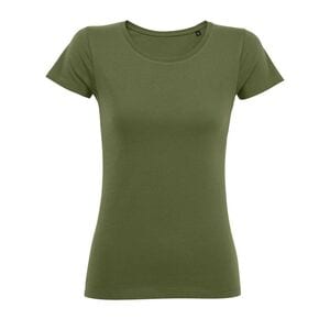 SOL'S 02856 - Martin Women Damski Dopasowany T Shirt Z Okrągłym ściągaczem military green