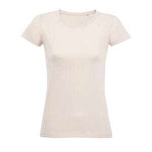 SOL'S 02077 - Milo Women Damski T Shirt Z Krótkim Rękawem Kremowy  róż