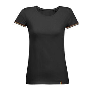 SOL'S 03109 - Rainbow Women Tee Shirt Femme Manches Courtes grey black