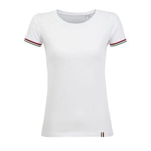SOL'S 03109 - Rainbow Women Tee Shirt Femme Manches Courtes Biało/jasnozielony