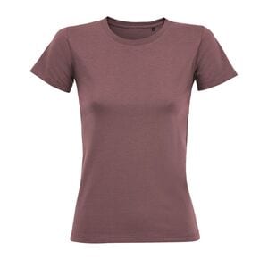 SOL'S 02758 - Regent Fit Women Damski Dopasowany T Shirt Z Okrągłym ściągaczem brown