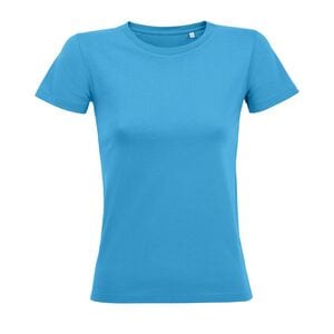 SOL'S 02758 - Regent Fit Women Damski Dopasowany T Shirt Z Okrągłym ściągaczem Aqua