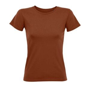 SOL'S 02758 - Regent Fit Women Damski Dopasowany T Shirt Z Okrągłym ściągaczem Terracota