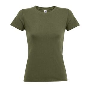 SOL'S 01825 - REGENT WOMEN Damski T Shirt Z Okrągłym ściągaczem Wojskowy