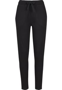 Build Your Brand BY068 - Ladies Terry Long Pants Czarny