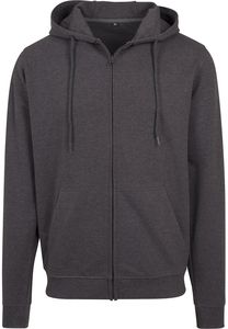 Build Your Brand BY082 - Terry Zip Hoody Antracyt