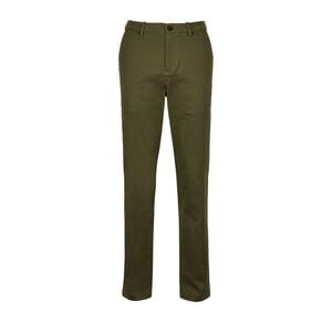 NEOBLU 03178 - Gustave Men Męskie Spodnie Chino Z Elastyczną Talią Kaki intense