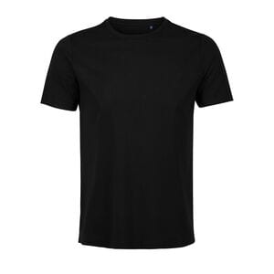 NEOBLU 03184 - Lucas Men Męski T Shirt Z Krótkimi Rękawami Z Merceryzowanego Jerseyu Głęboka czerń
