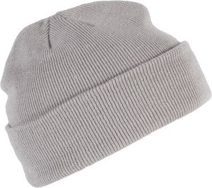 K-up KP031 - KNITTED HAT Jasnoszary