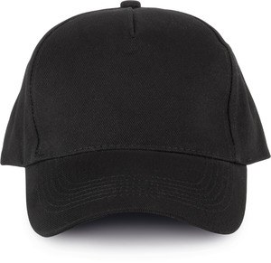 K-up KP135 - 5 panelowa czapka z bawełny Czarny
