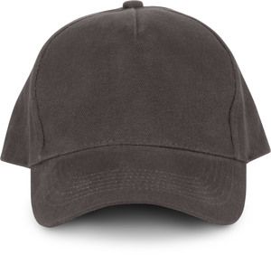 K-up KP135 - 5 panelowa czapka z bawełny Szary