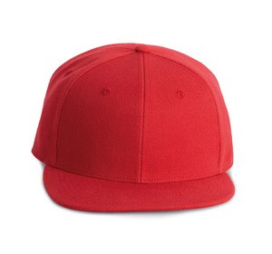 K-up KP160 - 6-panelowa czapka Czerwo/czerwo