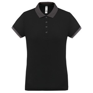 Proact PA490 - Damska koszulka polo w stylu pika Black / Sporty Grey