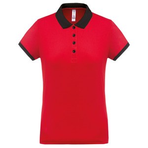 Proact PA490 - Damska koszulka polo w stylu pika Czerwono/czarny