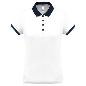 Proact PA490 - Damska koszulka polo w stylu pika White / Sporty Navy