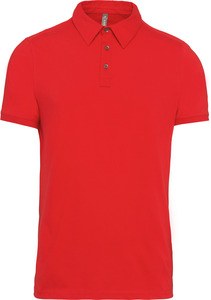 Kariban K262 - Męska krótka koszulka polo z dżerseju Czerwony