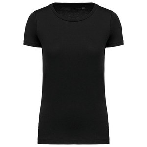 Kariban K3001 - Damska koszulka Supima® z okrągłym dekoltem  Czarny