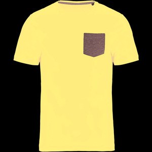 Kariban K375 - T-shirt z organicznej bawełny Navy / Grey Heather