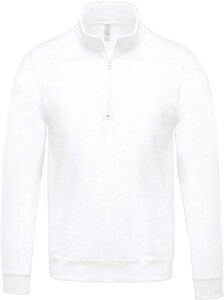 Kariban K478 - Bluza z zamkiem na szyi Biały