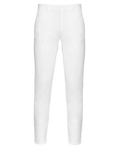 Kariban K740 - Męskie spodnie chinosy Biały