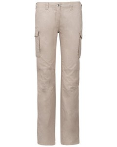Kariban K746 - Lekkie spodnie damskie z kieszeniami Beżowy