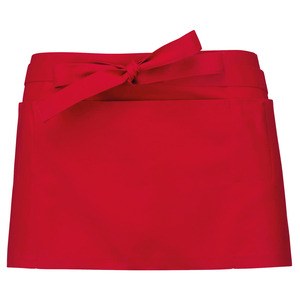 Kariban K896 - Krótki fartuch z polibawełny Czerwony