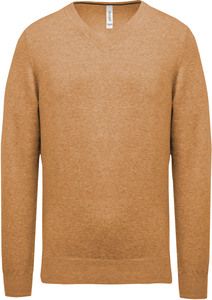 Kariban K982 - Sweter premium w szpic Camel Heather