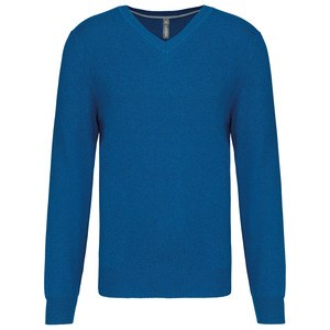 Kariban K982 - Sweter premium w szpic Mykonos Blue Heather