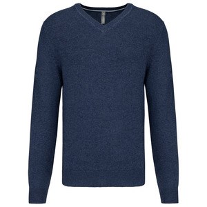 Kariban K982 - Sweter premium w szpic Granatowa szarość