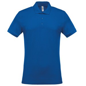 Kariban K254 - Men's short-sleeved piqué polo shirt Jasny granat