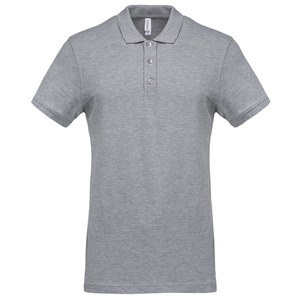 Kariban K254 - Men's short-sleeved piqué polo shirt Szarość Oxfordu