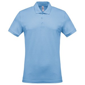 Kariban K254 - Men's short-sleeved piqué polo shirt Błękit