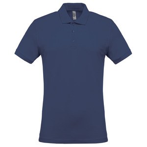 Kariban K254 - Men's short-sleeved piqué polo shirt Głęboki niebieski