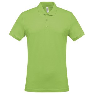 Kariban K254 - Men's short-sleeved piqué polo shirt Limonkowy