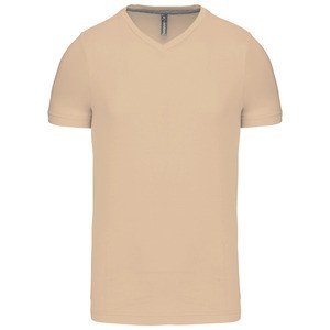 Kariban K357 - MEN'S SHORT SLEEVE V-NECK T-SHIRT Delikatny piasek