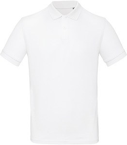 B&C CGPM430 - Men's organic polo shirt Biały
