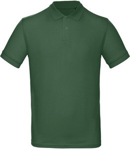 B&C CGPM430 - Men's organic polo shirt Butelkowa zieleń