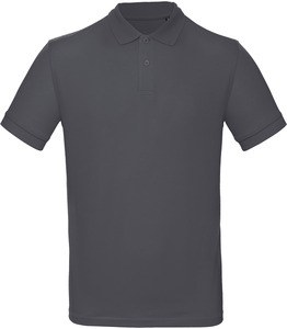 B&C CGPM430 - Men's organic polo shirt Ciemna szarość