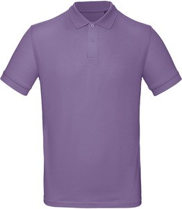 B&C CGPM430 - Men's organic polo shirt Millennial Lilac