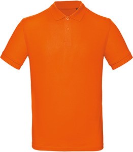 B&C CGPM430 - Men's organic polo shirt Pomarańczowy