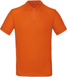 B&C CGPM430 - Men's organic polo shirt Miejski pomarańcz